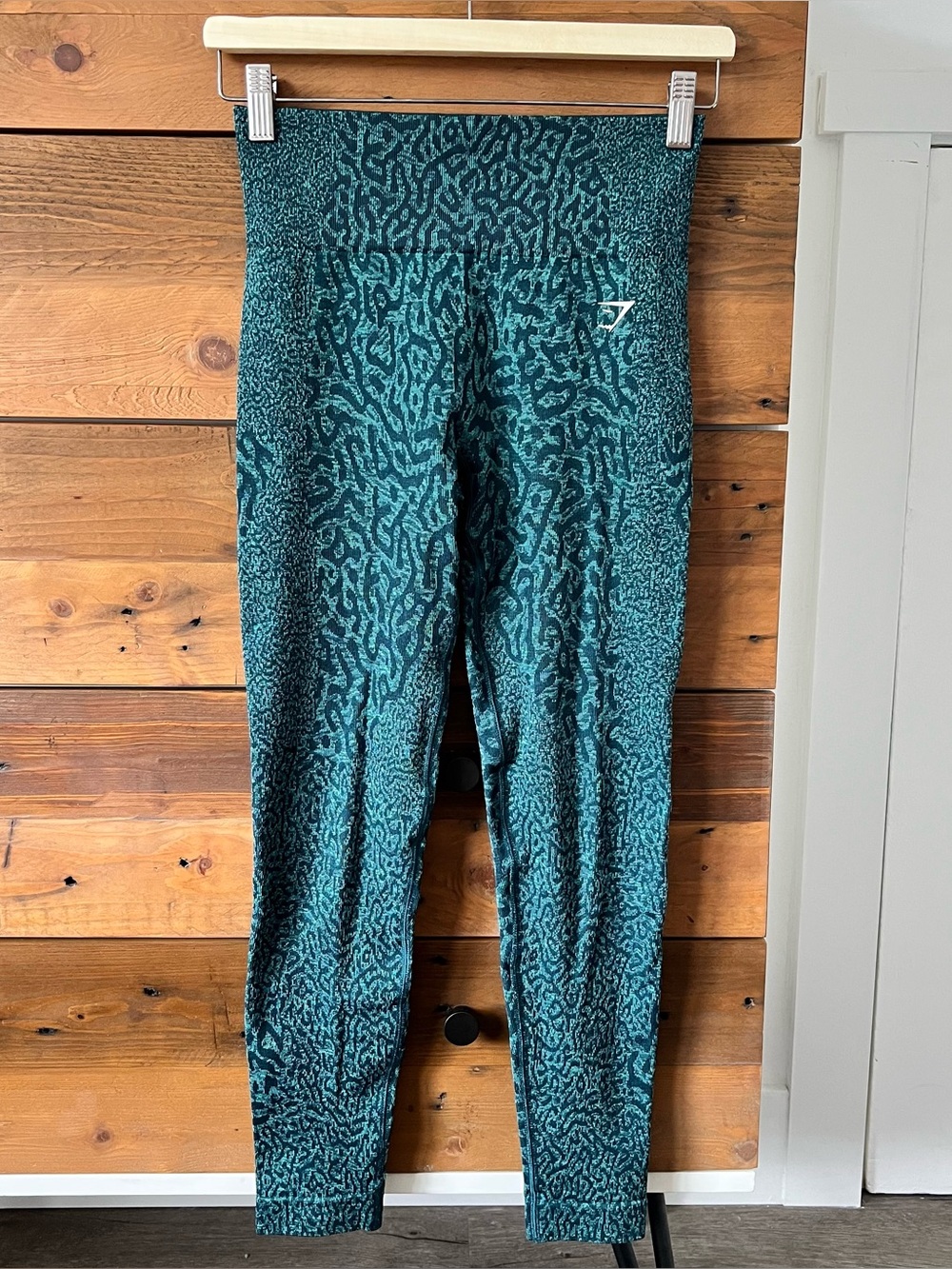 Gymshark Teal Animal Print High-Waist Legging